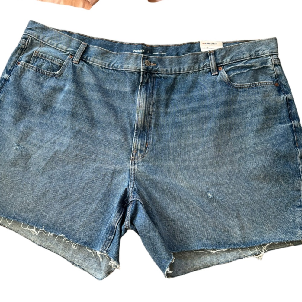 Old Navy Slouchy Straight High Rise Jean Shorts  Women’s Plus Size 28 NWT